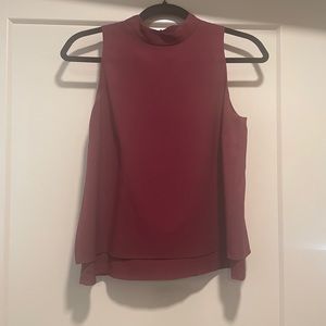 Banana republic tank top blouse burgundy sx XS